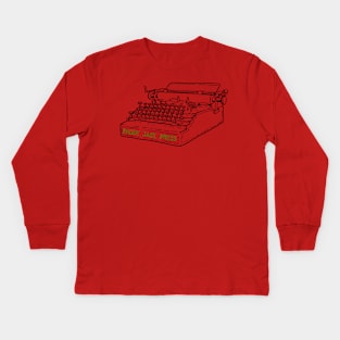 Paddy Jack Typewriter Kids Long Sleeve T-Shirt